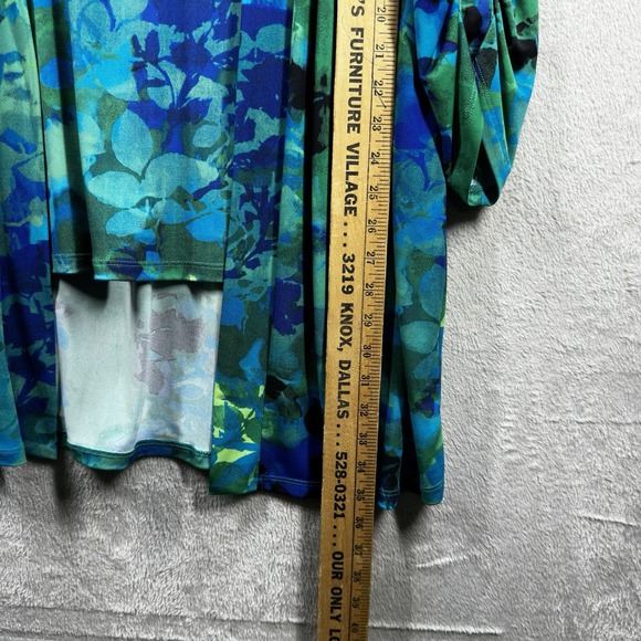 CJ‎ Banks Cardigan Tank Set Plus 1X Slinky Knit Colorful Travel Easy Care Artsy - Picture 5 of 9